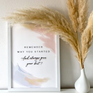 REMEMBER WHY POSTER