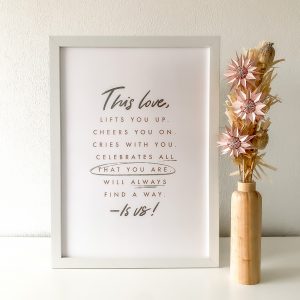 THIS LOVE POSTER